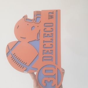 personalized wooden frames Rugby gift for friend